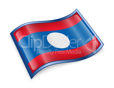 Laos Flag icon.