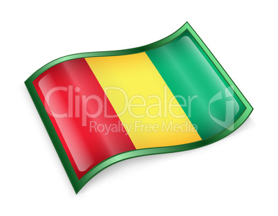 Guinea Flag icon.