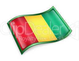 Guinea Flag icon.