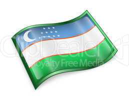 Uzbekistan Flag icon.