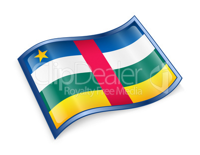Central African Republic Flag icon.