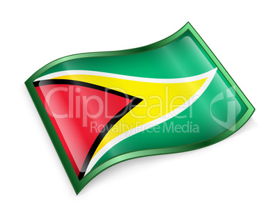 Guyana Flag icon.