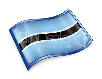 Botswana Flag icon.