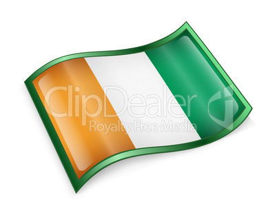 Ivory Coast flag icon.