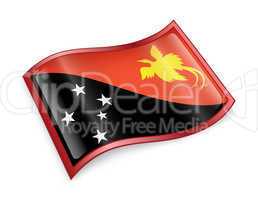 Papua New Guinea flag icon.