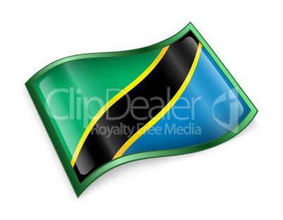 Tanzania flag icon.