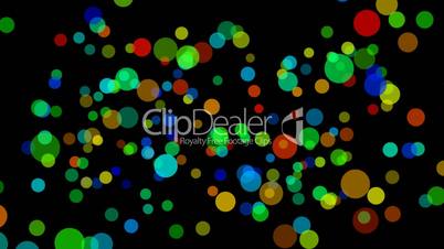 Background with different colors circles