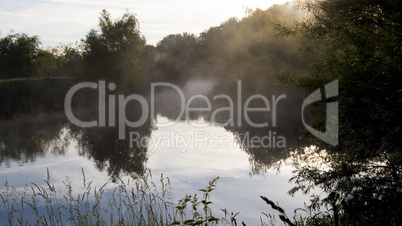 Morning mist on the river