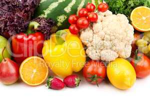 useful set of fruits and vegetables