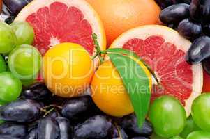 beautiful background of tropical fruit
