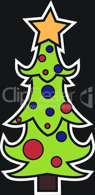 Stylized Christmas tree