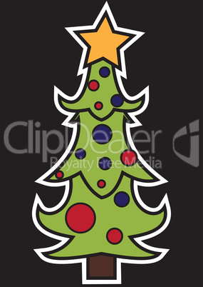 Stylized Christmas tree