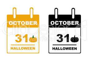 Halloween calendar