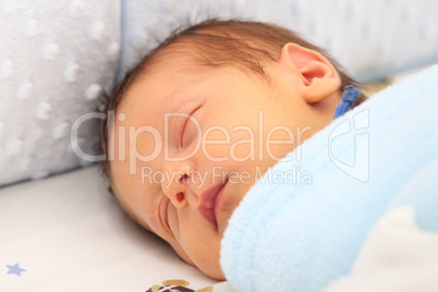 Newborn sleeping deeply