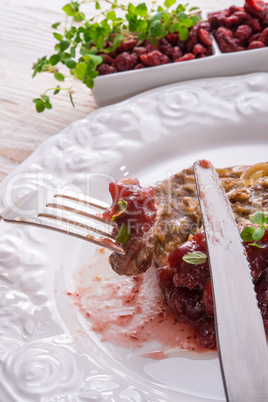 Liver with Cranberries