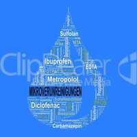 Wassertropfen - Wordcloud