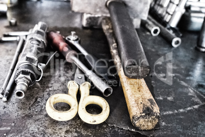 Car mechanician workshop tools