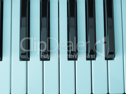 Music keyboard keys