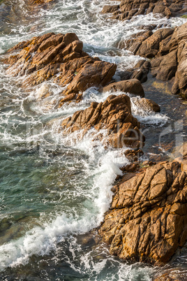 Detail of the Spanish coastal