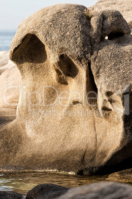 Detail of the Spanish coastal Detail of the Spanish coastal
