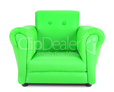 Classic Green leather armchair