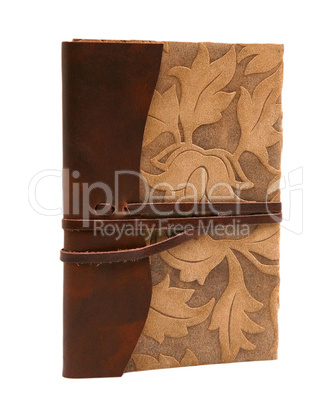 Vintage leather diary Florentine style