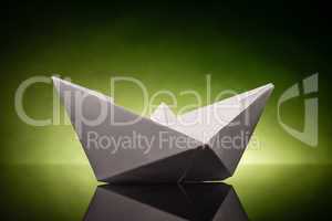 origami paper ship