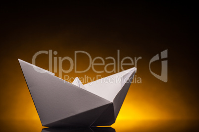 origami paper ship