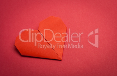 origami paper heart