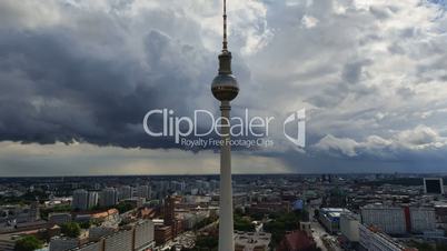 berlin thunderstorm clouds tv tower time lapse 11383