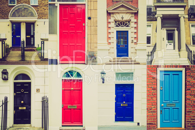 Retro look British doors