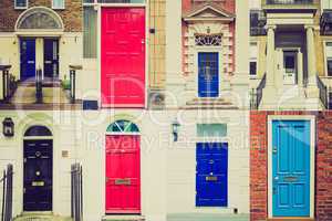 Retro look British doors