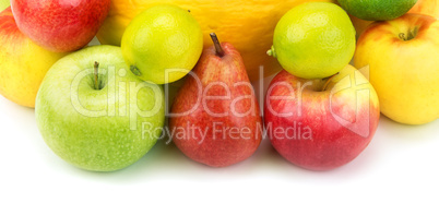 fruits isolated on a white background