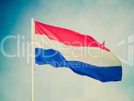 Retro look Flag of Luxembourg