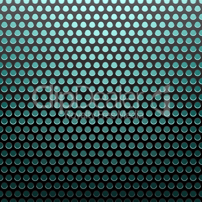 metal grid blue light background