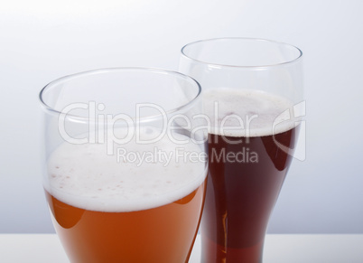 Two glasses of German beer