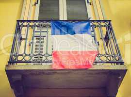 Retro look French flag