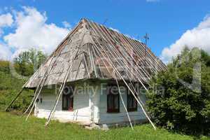 old rural house in Carpathian region
