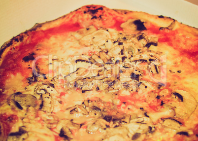 Retro look Mushroom Pizza