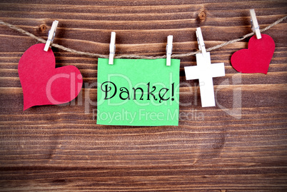 Green Tag with Danke