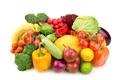 set of fruits and vegetables