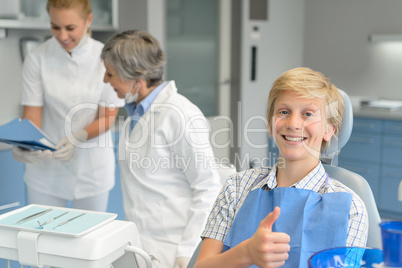 Teenage boy teeth checkup dental surgery dentist