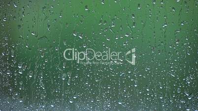 Rain drops on the Window glass