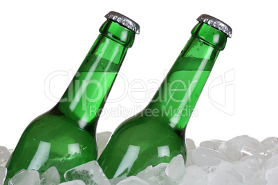 Bierflaschen auf Eis