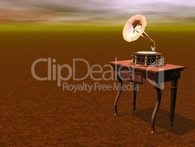 Gramophone - 3D render