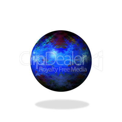Abstract Blue Globe