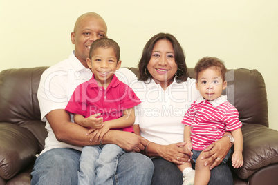 Portrait of a beautiful african family