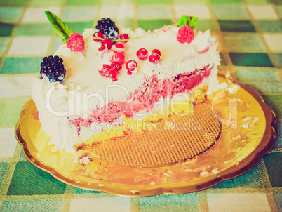 Retro look Pie cake