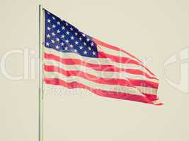 Retro look American flag
