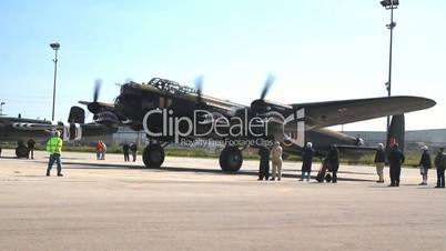 Avro Lancaster bomber, painted for SkyFest with markings of Ropey, another Lancaster  from the 419 Squadron